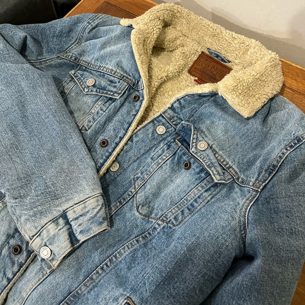 Lucky brand heavy duty denim jacket